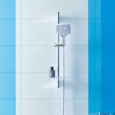 Grohe Rainshower SmartActive 130 Cube doucheset met 3 straalsoorten en EasyReach plank chroom 26583000 5