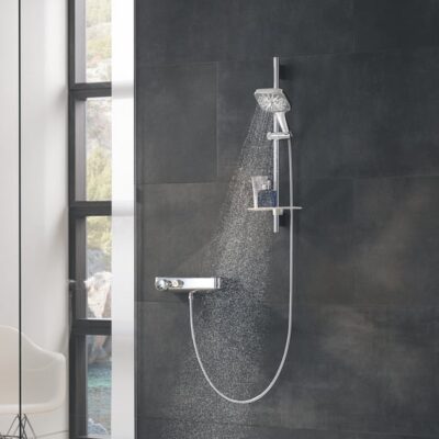 Grohe Rainshower SmartActive 130 Cube douchestangset met waterbesparing en 3 straalpatronen 26584000 4