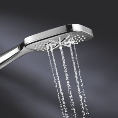Grohe Rainshower SmartActive 130 Cube handdouche set met 3 straalsoorten chroom 26589000 15 Grohe Rainshower SmartActive 130 Cube handdouche set met 3 straalsoorten chroom 26589000 15
