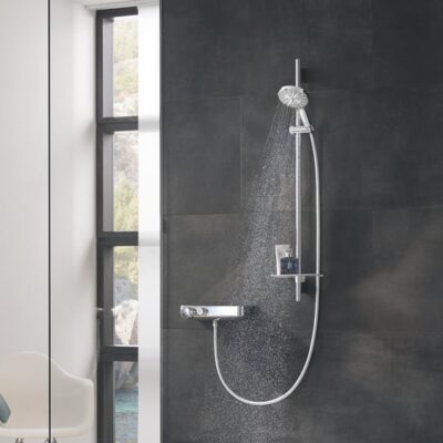 Grohe Rainshower SmartActive 130 eengreeps douchestangenset chroom met 3 straalsoorten 26548000 4