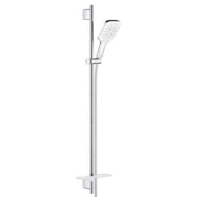 Grohe Rainshower SmartActive Cube glijstangset met garnituur 3 straalsoorten 1000 mm moon white 26587LS0 6