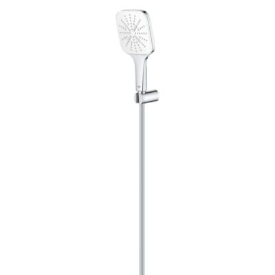 Grohe Rainshower SmartActive Cube handdoucheset zonder stang 3 straalsoorten moon white moon white 26589LS0 15 Grohe Rainshower SmartActive Cube handdoucheset zonder stang 3 straalsoorten moon white moon white 26589LS0 15