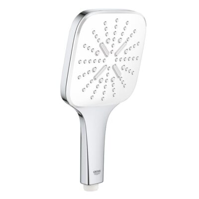 Grohe Rainshower SmartActive Cube handdoucheset zonder stang 3 straalsoorten moon white moon white 26589LS0 16 Grohe Rainshower SmartActive Cube handdoucheset zonder stang 3 straalsoorten moon white moon white 26589LS0 16