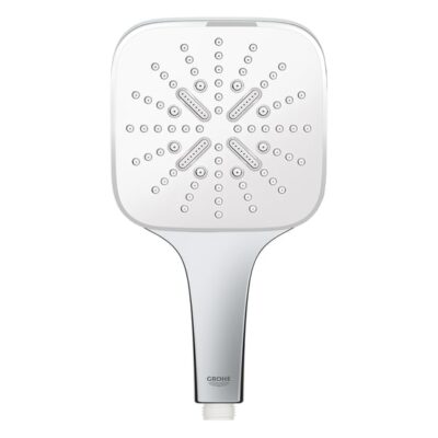 Grohe Rainshower SmartActive Cube handdoucheset zonder stang 3 straalsoorten moon white moon white 26589LS0 17 Grohe Rainshower SmartActive Cube handdoucheset zonder stang 3 straalsoorten moon white moon white 26589LS0 17