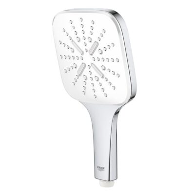 Grohe Rainshower SmartActive Cube handdoucheset zonder stang 3 straalsoorten moon white moon white 26589LS0 18 Grohe Rainshower SmartActive Cube handdoucheset zonder stang 3 straalsoorten moon white moon white 26589LS0 18