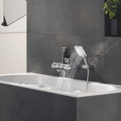 Grohe Rainshower SmartActive Cube handdoucheset zonder stang 3 straalsoorten chroom 26588000 15 Grohe Rainshower SmartActive Cube handdoucheset zonder stang 3 straalsoorten chroom 26588000 15