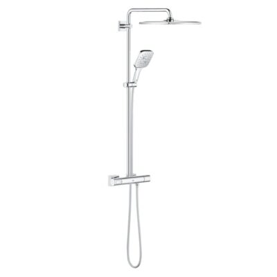 Grohe Rainshower SmartActive Cube thermostatische opbouw regendoucheset 310 x 310 mm chroom 26649000 9