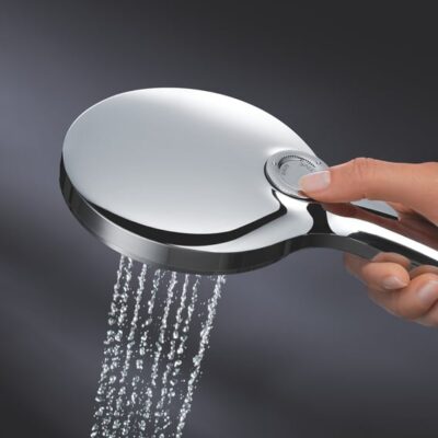 Grohe Rainshower SmartActive handdoucheset zonder stang 3 straalsoorten chroom 26581000 33 Grohe Rainshower SmartActive handdoucheset zonder stang 3 straalsoorten chroom 26581000 33