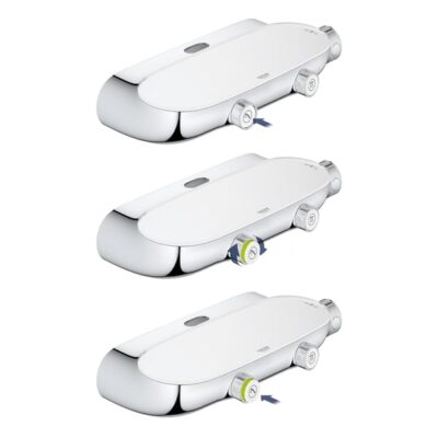 Grohe Rainshower SmartControl thermostatische opbouw regendoucheset met EcoJoy 361 x 220 mm chroom 26361000 5