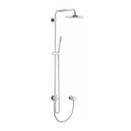 Grohe Rainshower System 210 wandmontage douchesysteem met metaal handdouche en antikalk 27058000