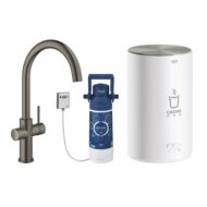 Grohe Red Duo C-uitloop kraan hard graphite geborsteld 30083AL1
