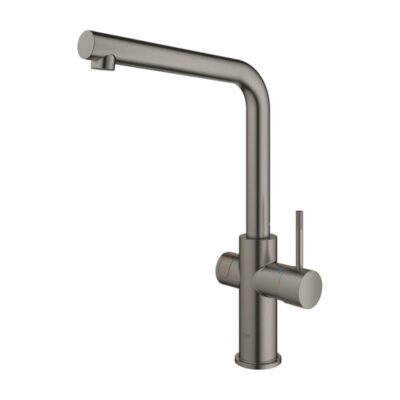 Grohe Red Duo L-uitloop kraan hard graphite geborsteld met 2 standen 30327AL1 5