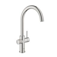 Grohe Red Duo Supersteel C-uitloop Rond Draaibaar 30083DC1