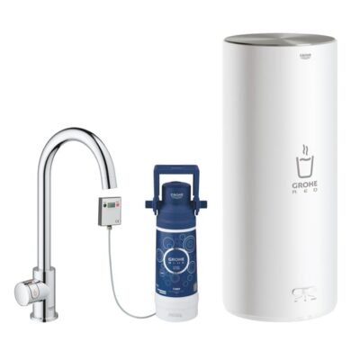 Grohe Red Mono staande kraan C-uitloop rond draaibaar chroom 30080001 4