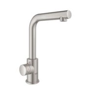 Grohe Red Mono staande kraan L-uitloop Supersteel 30339DC1 Grohe Red Mono staande kraan L-uitloop Supersteel 30339DC1