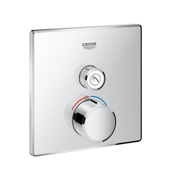 Grohe SmartControl inbouwmengkraan thermostatisch met 2 knoppen – chroom – intuïtieve bediening – 27 l/min 29147000