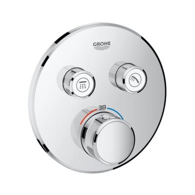 Grohe SmartControl inbouwthermostaat met 3 knoppen rond chroom voor veilige douche-ervaring 29119000 4