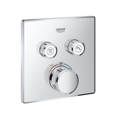 Grohe SmartControl inbouwthermostaat met 3 knoppen – chroom – waterbesparend en veilig 29124000 6