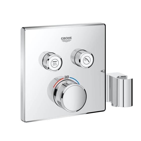 Grohe SmartControl inbouwthermostaat met 3 knoppen en handdouchehouder chroom 29125000