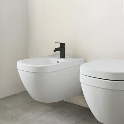 Grohe Start bidetkraan met trekstang-afvoergarnituur met EcoJoy mat-zwart 325602432 6