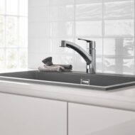 Grohe Start draaibare uittrekbare keukenmengkraan chroom 30531001 Grohe Start draaibare uittrekbare keukenmengkraan chroom 30531001