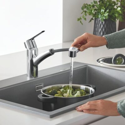 Grohe Start draaibare uittrekbare keukenmengkraan chroom 30531001 6