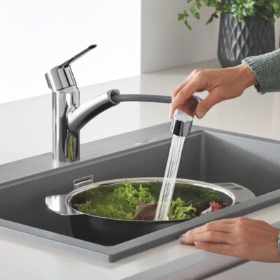 Grohe Start draaibare uittrekbare keukenmengkraan chroom 30531001 7