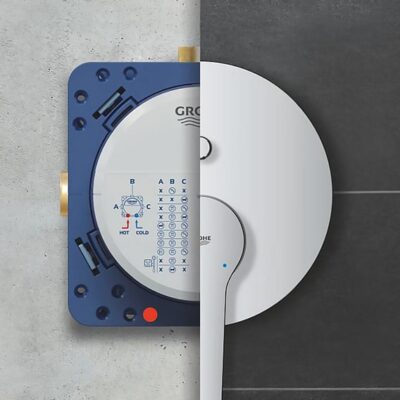 Grohe Start eengreeps inbouw regendouche met drukknop en EcoJoy Ø250 mm chroom 25292000 5