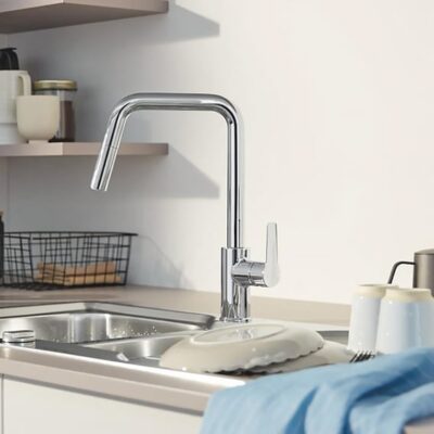 Grohe Start eenhendel keukenmengkraan uittrekbaar draaibaar chroom 30631000 10