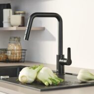 Grohe Start eenhendel keukenmengkraan uittrekbaar draaibaar mat zwart 306312430 Grohe Start eenhendel keukenmengkraan uittrekbaar draaibaar mat zwart 306312430