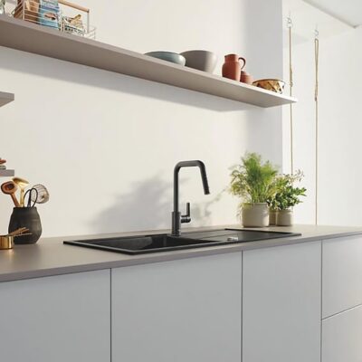 Grohe Start eenhendel keukenmengkraan uittrekbaar draaibaar mat zwart 306312430 6