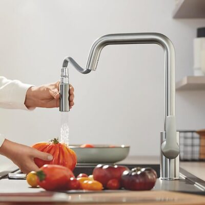 Grohe Start eenhendel keukenmengkraan uittrekbaar draaibaar supersteel 30631DC0 4