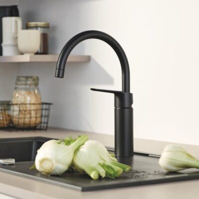 Grohe Start keukenmengkraan mat-zwart rond draaibaar 304692430 9