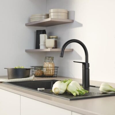 Grohe Start keukenmengkraan mat-zwart rond draaibaar 304692430 4