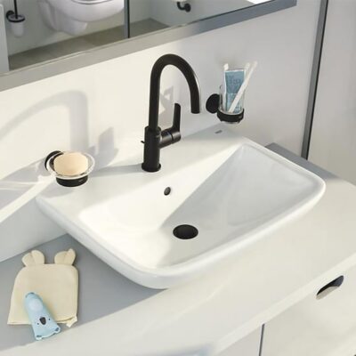 Grohe Start wastafelkraan L-Size met EcoJoy met trekstang-afvoergarnituur mat-zwart 242032432 8
