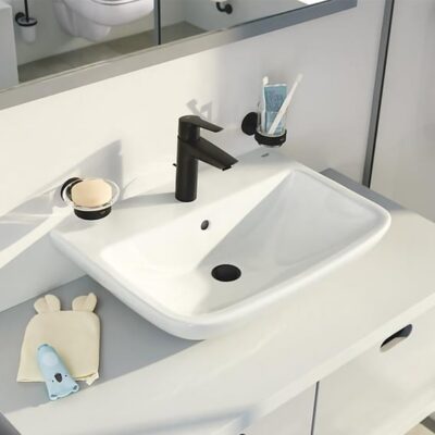 Grohe Start wastafelkraan M-Size met EcoJoy met trekstang-afvoergarnituur mat-zwart 235522432 6