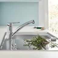Grohe StartEco keukenmengkraan plat uitloop chroom 31685000