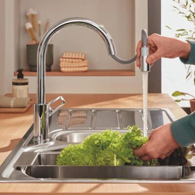 Grohe StartLoop eengreeps keukenmengkraan hoge uitloop uittrekbaar – draaibaar – chroom 30556000 4