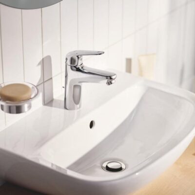Grohe Swift wastafelkraan M-Size met EcoJoy met trekstang-afvoergarnituur chroom 24325001 11 Grohe Swift wastafelkraan M-Size met EcoJoy met trekstang-afvoergarnituur chroom 24325001 11