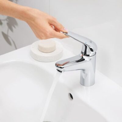 Grohe Swift wastafelkraan S-Size met EcoJoy met verzinkbare ketting chroom 24317001 10 Grohe Swift wastafelkraan S-Size met EcoJoy met verzinkbare ketting chroom 24317001 10