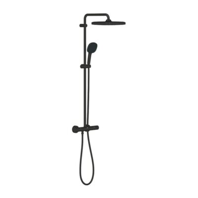 Grohe Vitalio Comfort thermostatische opbouw regendoucheset met EcoJoy 250 x 250 mm mat-zwart 266962431 13