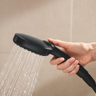 Grohe Vitalio Comfort thermostatische opbouw regendoucheset met EcoJoy 250 x 250 mm mat-zwart 266972431 8