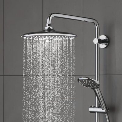 Grohe Vitalio Joy System 260 thermostatische opbouw regendoucheset Ø260 mm chroom 26403001 7