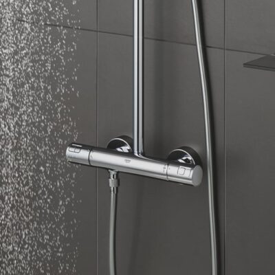 Grohe Vitalio Joy System 260 thermostatische opbouw regendoucheset Ø260 mm chroom 26403001 12