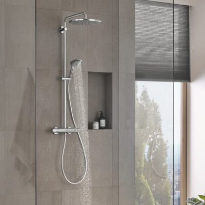 Grohe Vitalio Joy thermostatische opbouw regendoucheset met EcoJoy Ø310 mm chroom 26400001 4