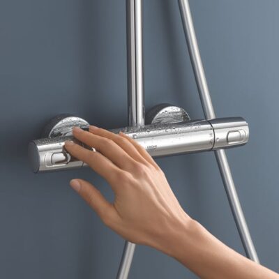 Grohe Vitalio Joy thermostatische opbouw regendoucheset met EcoJoy Ø310 mm chroom 26400001 6