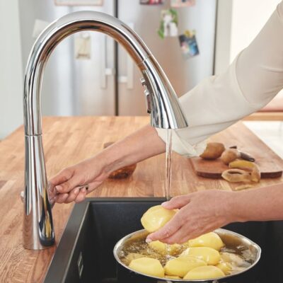 Grohe Zedra eenhendel keukenmengkraan draaibaar uittrekbaar chroom 32294002 22 Grohe Zedra eenhendel keukenmengkraan draaibaar uittrekbaar chroom 32294002 22