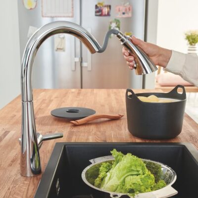 Grohe Zedra eenhendel keukenmengkraan draaibaar uittrekbaar chroom 32294002 31 Grohe Zedra eenhendel keukenmengkraan draaibaar uittrekbaar chroom 32294002 31