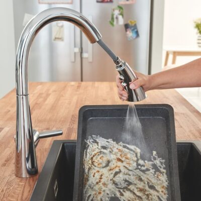 Grohe Zedra eenhendel keukenmengkraan draaibaar uittrekbaar chroom 32294002 33 Grohe Zedra eenhendel keukenmengkraan draaibaar uittrekbaar chroom 32294002 33