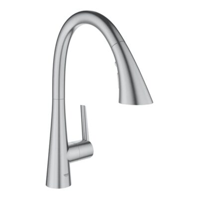 Grohe Zedra eenhendel keukenmengkraan draaibaar uittrekbaar Supersteel 32294DC2 9